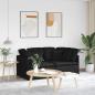 Preview: ARDEBO.de - Modulares Sofa mit Kissen Stoff Schwarz