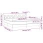 Preview: Boxspringbett mit Matratze Schwarz 200x200 cm Stoff