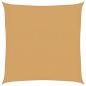 Preview: Sonnensegel 160 g/m² Quadratisch Sandfarbe 2,5x2,5 m HDPE