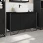 Preview: Waschbeckenunterschrank Schwarz 91x35x60 cm Holzwerkstoff
