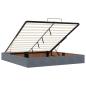 Preview: Ottoman-Bett mit Matratzen Dunkelgrau 200x200 cm Samt