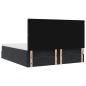 Preview: Ottoman-Bett mit Matratzen & LEDs Schwarz 200x200 cm Samt