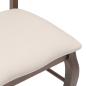 Preview: Esszimmerstühle mit Kissen 2 Stk. Braun Massivholz Gummibaum