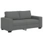 Preview: 2-Sitzer-Sofa Dunkelgrau 140 cm Stoff