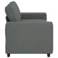 Preview: 2-Sitzer-Sofa Dunkelgrau 140 cm Stoff