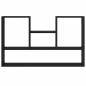 Preview: Wandregal Schwarz Eichen-Optik 99x15x60 cm Holzwerkstoff