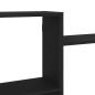 Preview: Wandregal Schwarz Eichen-Optik 159x18x65 cm Holzwerkstoff