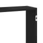Preview: Wandregal Schwarz Eichen-Optik 159x18x65 cm Holzwerkstoff