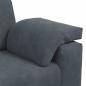 Preview: Zweisitzer-Sofa Dunkelgrau 140 cm Samt