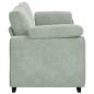 Preview: 3-Sitzer-Sofa Hellgrau 220x77x82 cm Samt