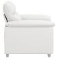 Preview: Sessel Weiß 60 cm Kunstleder