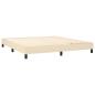 Preview: Boxspringbett mit Matratze Creme 160x200 cm Stoff