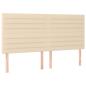 Preview: Boxspringbett mit Matratze Creme 160x200 cm Stoff