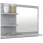 Preview: Badspiegel Grau Sonoma 60x10,5x45 cm Holzwerkstoff