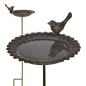 Preview: ARDEBO.de - HI Gusseisernes Vogelbad Braun