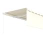 Preview: Markise Manuell Einziehbar mit Rollo 5x3 m Creme