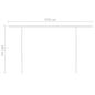 Preview: Markise Manuell Einziehbar mit Pfosten 5x3 m Creme