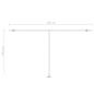 Preview: Standmarkise Manuell Einziehbar 500x300 cm Creme