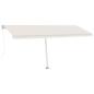 Preview: Standmarkise Manuell Einziehbar 500x300 cm Creme
