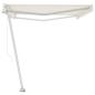 Preview: Standmarkise Manuell Einziehbar 500x300 cm Creme