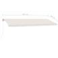 Preview: Standmarkise Manuell Einziehbar 500x300 cm Creme