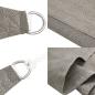 Preview: Sonnensegel 160 g/m² Rechteckig Hellgrau 3x4 m HDPE