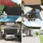 Preview: Sonnensegel 160 g/m² Trapezform Schwarz 4/5x4 m HDPE