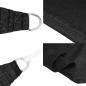 Preview: Sonnensegel 160 g/m² Trapezform Schwarz 4/5x4 m HDPE