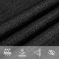 Preview: Sonnensegel 160 g/m² Trapezform Schwarz 4/5x4 m HDPE