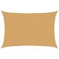 Preview: Sonnensegel 160 g/m² Rechteckig Sandfarben 5x6 m HDPE