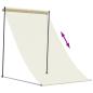 Preview: Markise Einziehbar Creme 100x150 cm Stoff und Stahl