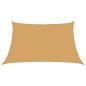 Preview: Sonnensegel 160 g/m² Trapez Hellgrau 3/4x2 m HDPE