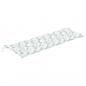 Preview: Gartenbank-Auflage Blattmuster 150x50x7 cm Oxford-Gewebe
