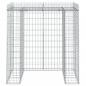 Preview: Gabionen-Mülltonnenbox 110x91x120 cm Verzinktes Eisen