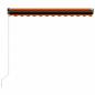 Preview: Einziehbare Markise Handbetrieben 300 x 250 cm Orange und Braun