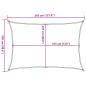 Preview: Sonnensegel 160 g/m² Rechteckig Hellgrau 2,5x3,5 m HDPE