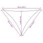 Preview: Sonnensegel Oxford-Gewebe Dreieckig 5x6x6 m Blau