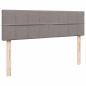 Preview: Ottoman-Bett mit Matratze Taupe 140x190 cm Stoff