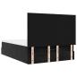 Preview: Ottoman-Bett mit Matratzen & LEDs Schwarz 140x190 cm Samt
