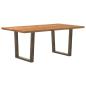 Preview: ARDEBO.de - Esstisch mit Baumkanten 180x100x74 cm Massivholz Eiche