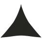 Preview: Sonnensegel 160 g/m² Schwarz 3x3x3 m HDPE