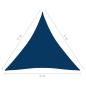 Preview: Sonnensegel Oxford-Gewebe Dreieckig 5x5x5 m Blau