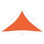 Preview: Sonnensegel 160 g/m² Orange 3x3x4,2 m HDPE