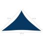 Preview: Sonnensegel Oxford-Gewebe Dreieckig 3,5x3,5x4,9 m Blau