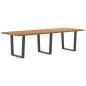Preview: ARDEBO.de - Esstisch mit Baumkanten 280x100x74 cm Massivholz Eiche