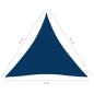 Preview: Sonnensegel Oxford-Gewebe Dreieckig 4x4x4 m Blau