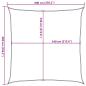Preview: Sonnensegel 160 g/m² Quadratisch Sandfarbe 6x6 m HDPE