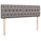 Preview: Ottoman-Bett mit Matratze Taupe 140x190 cm Stoff