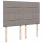 Preview: Ottoman-Bett mit Matratze & LEDs Taupe 140x190 cm Stoff