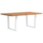 Preview: Esstisch mit Baumkanten 180x100x74 cm Massivholz Eiche